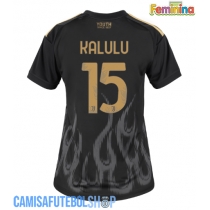 Camisa de time de futebol Juventus Pierre Kalulu #15 Replicas 3º Equipamento Feminina 2026-27 Manga Curta